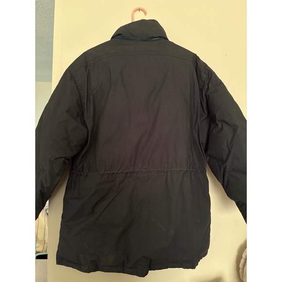 Mens Navy Insulated Field Parka Jacket Utility Multi-Pocket Heavyweight Coat - Picture 4 of 8